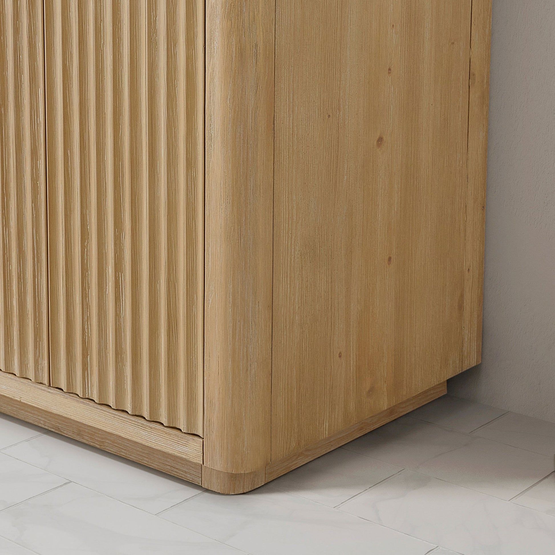 Cádiz 48in. Free-standing Single Bathroom Vanity in Washed Ash Grey with Composite top in Lightning White