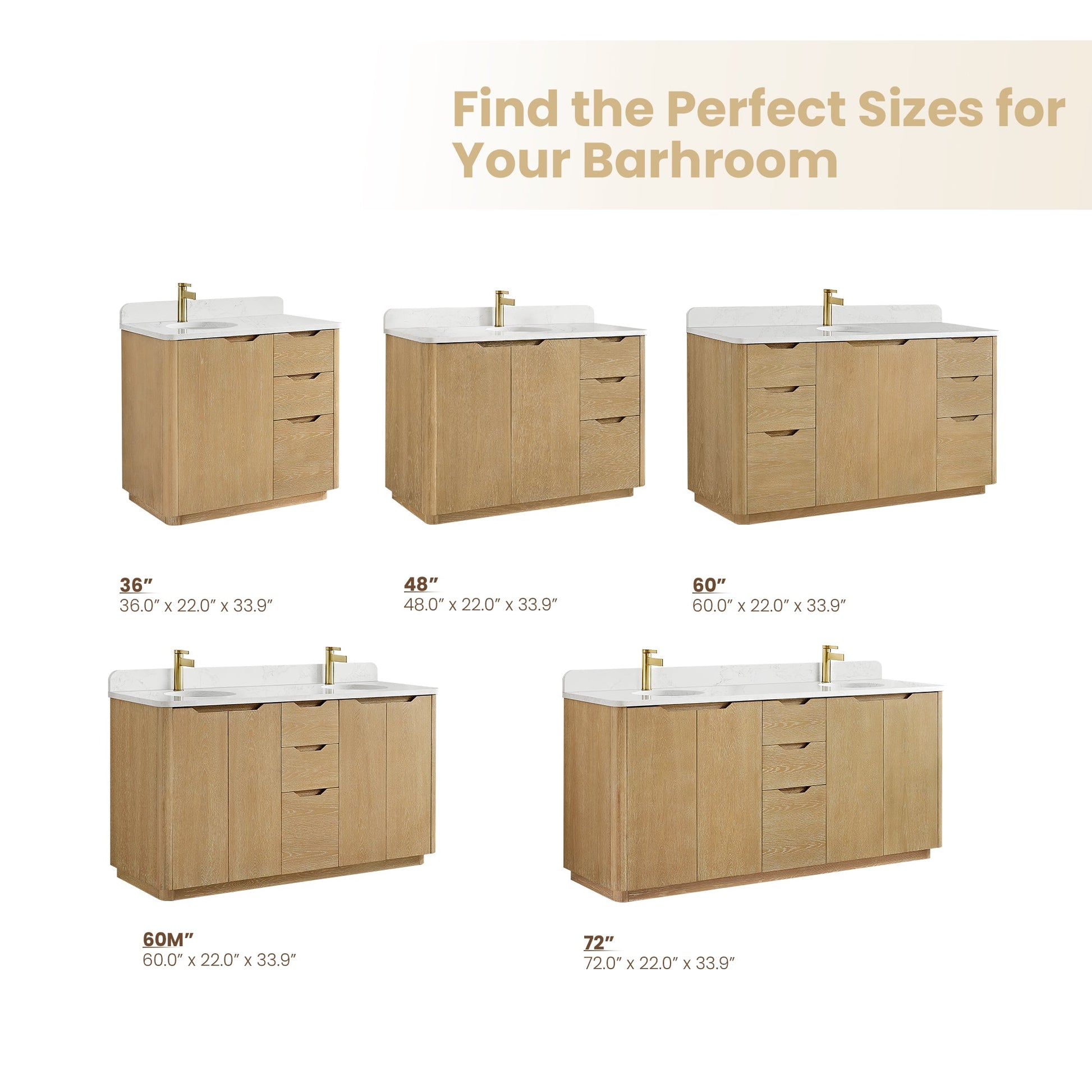 Abuja 72" Free-standing Double Bath Vanity in Washed Ash Grey with White Grain Stone Top