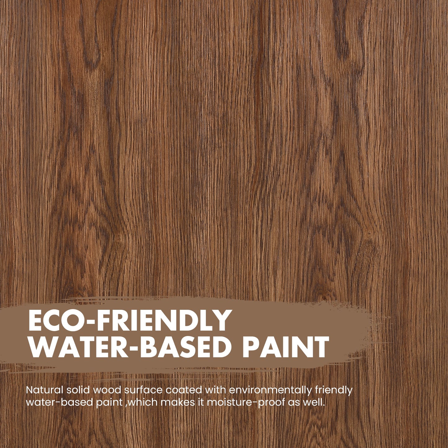 Harbin 36" Free-standing Single Bath Vanity in Oak Weathered Brown with White Grain Stone Top