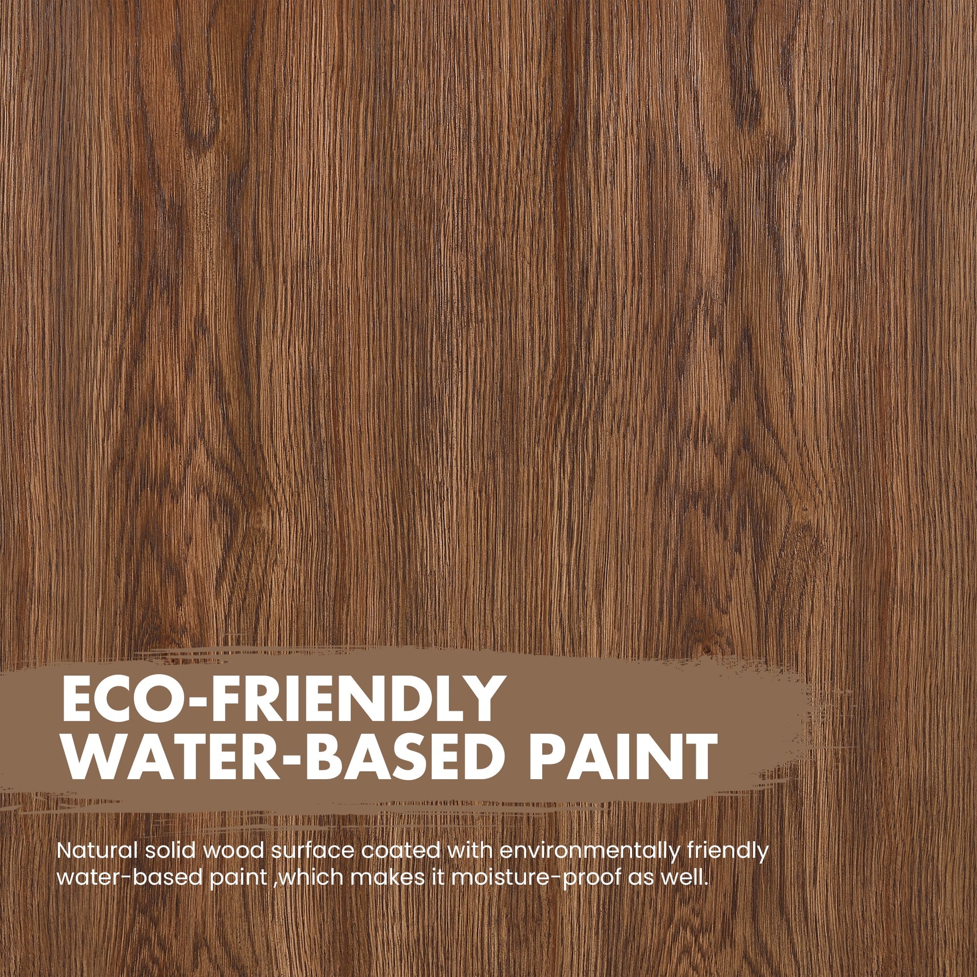 Harbin 36" Free-standing Single Bath Vanity in Oak Weathered Brown with White Grain Stone Top