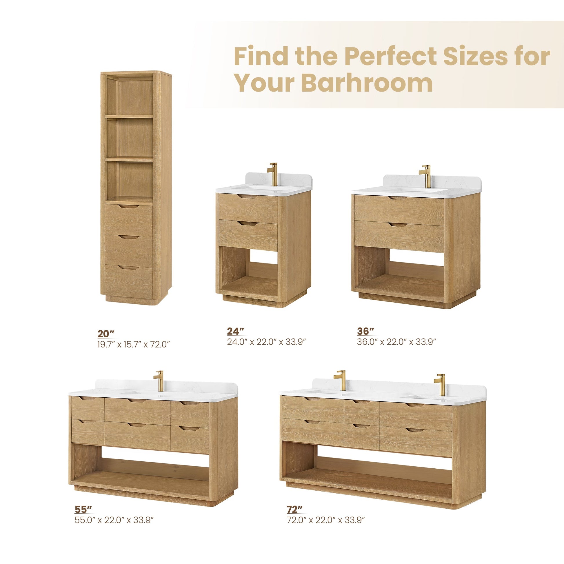 Harbin 72" Free-standing Double Bath Vanity in Washed Ash Grey with White Grain Stone Top
