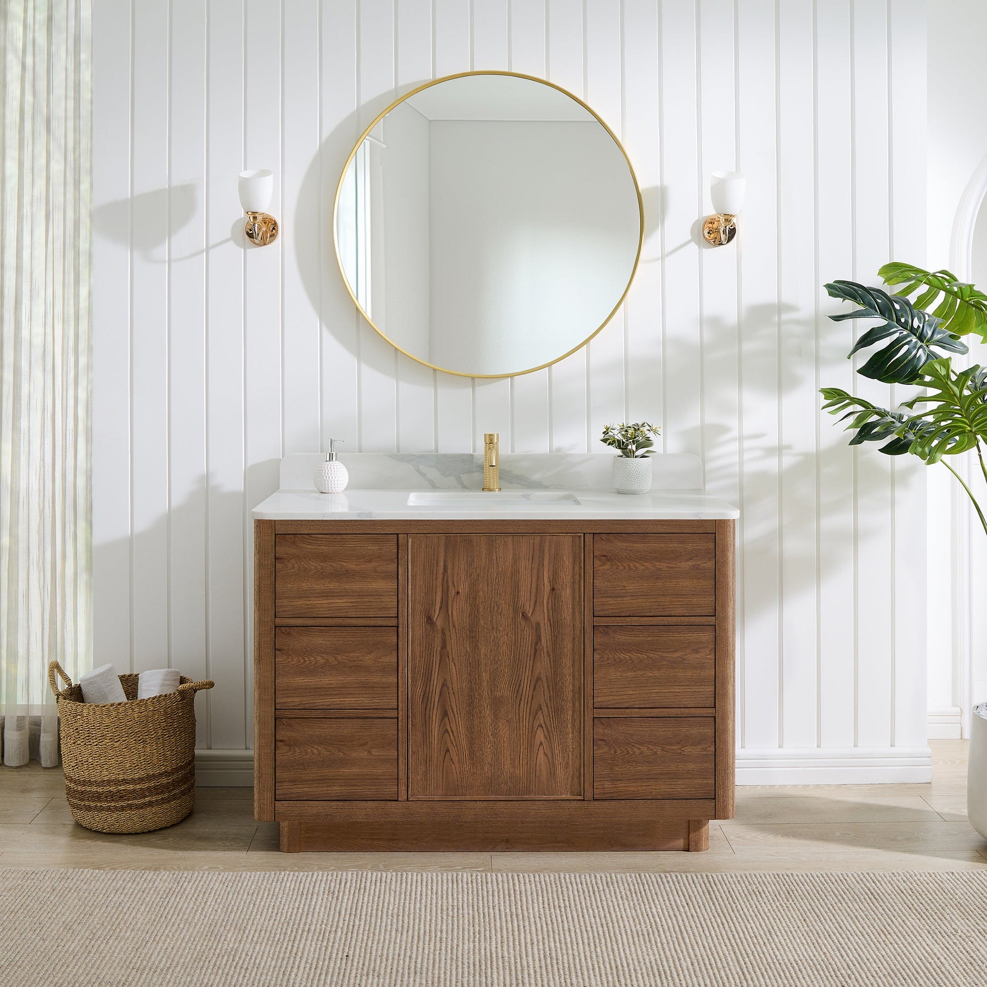 Cairo Bath Vanity with Quartz Stone Top