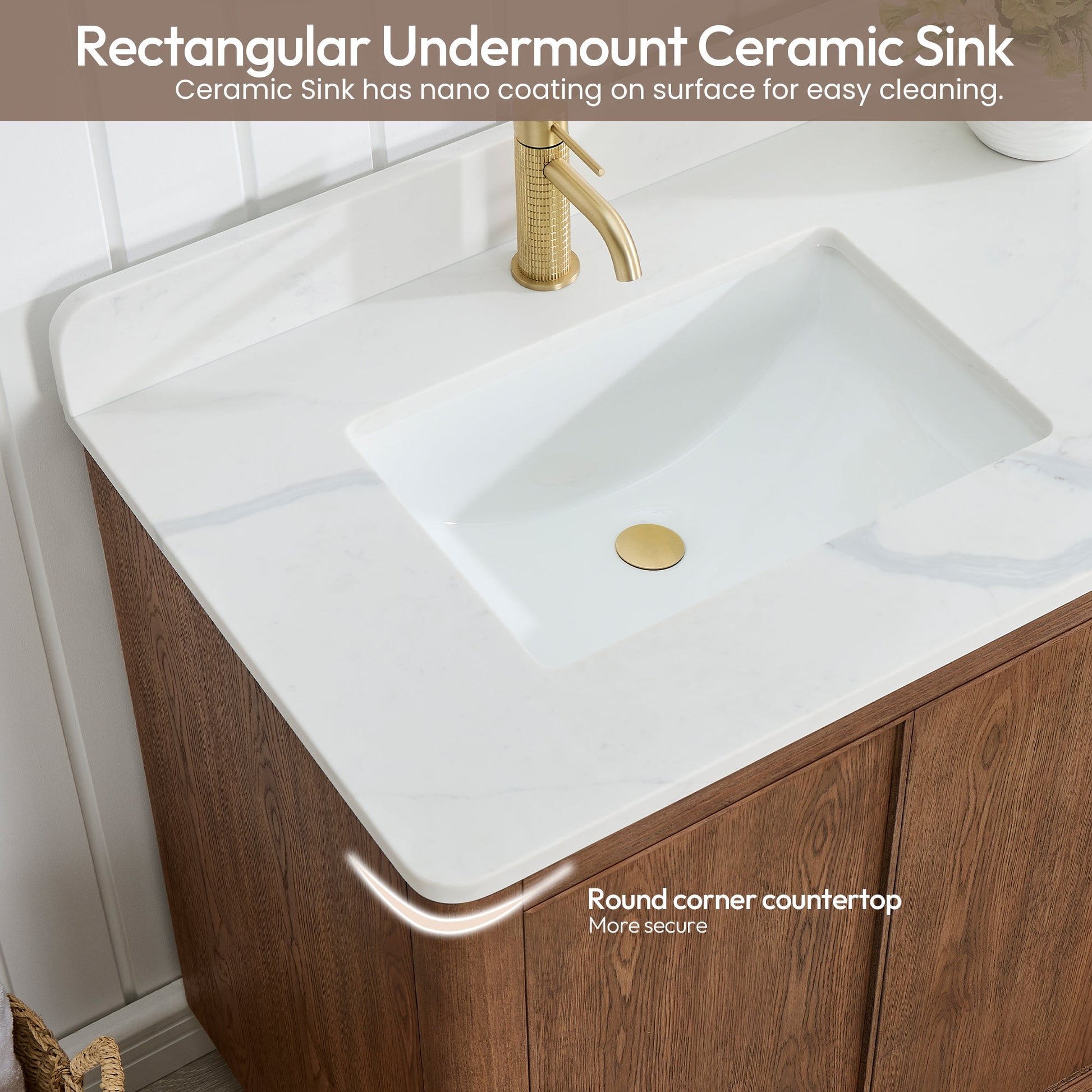 Cairo Bath Vanity with Quartz Stone Top