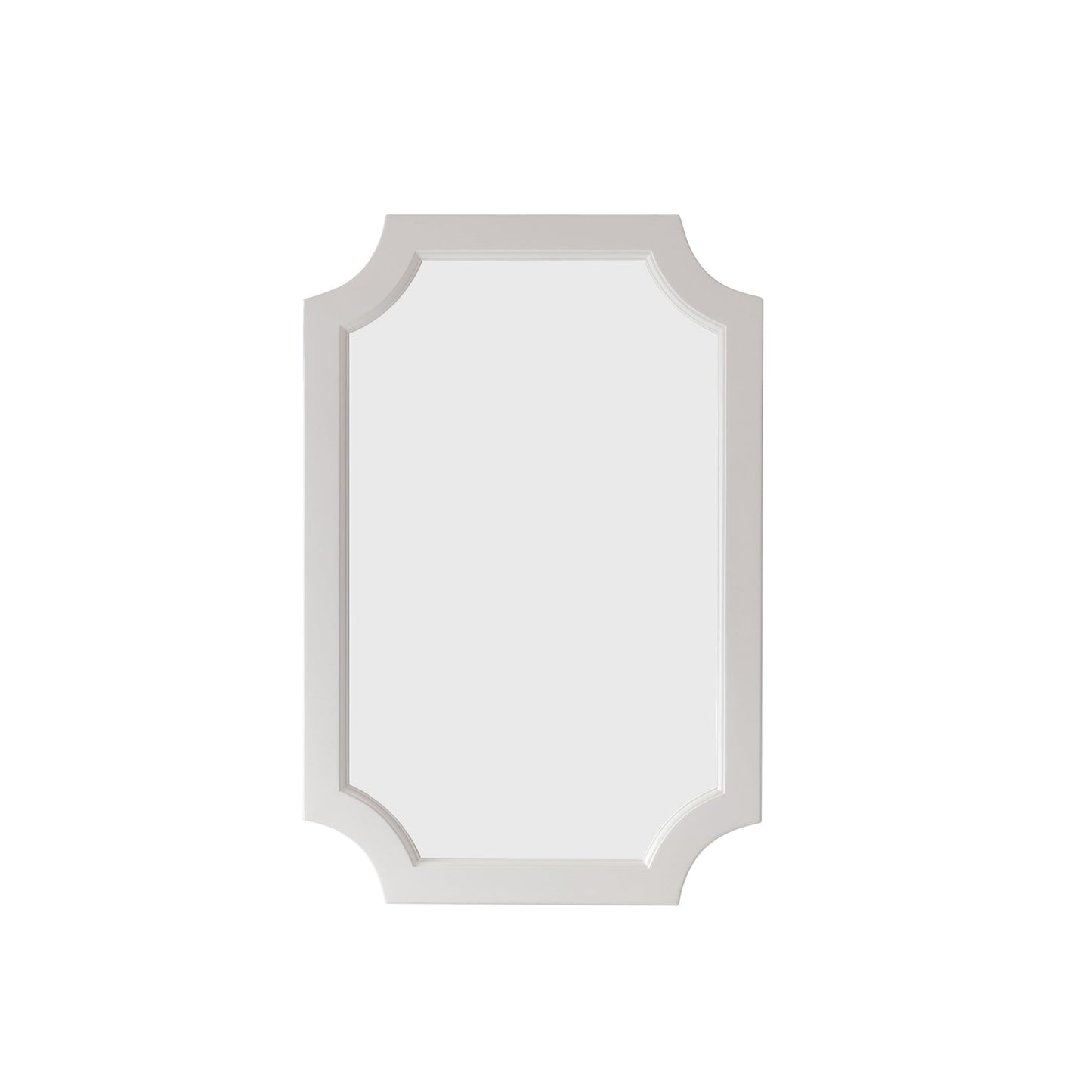 Vinnova Grossetto 24" Irregular Farmhouse Bathroom / Vanity framed Wall Mounted Mirror in Paris Grey