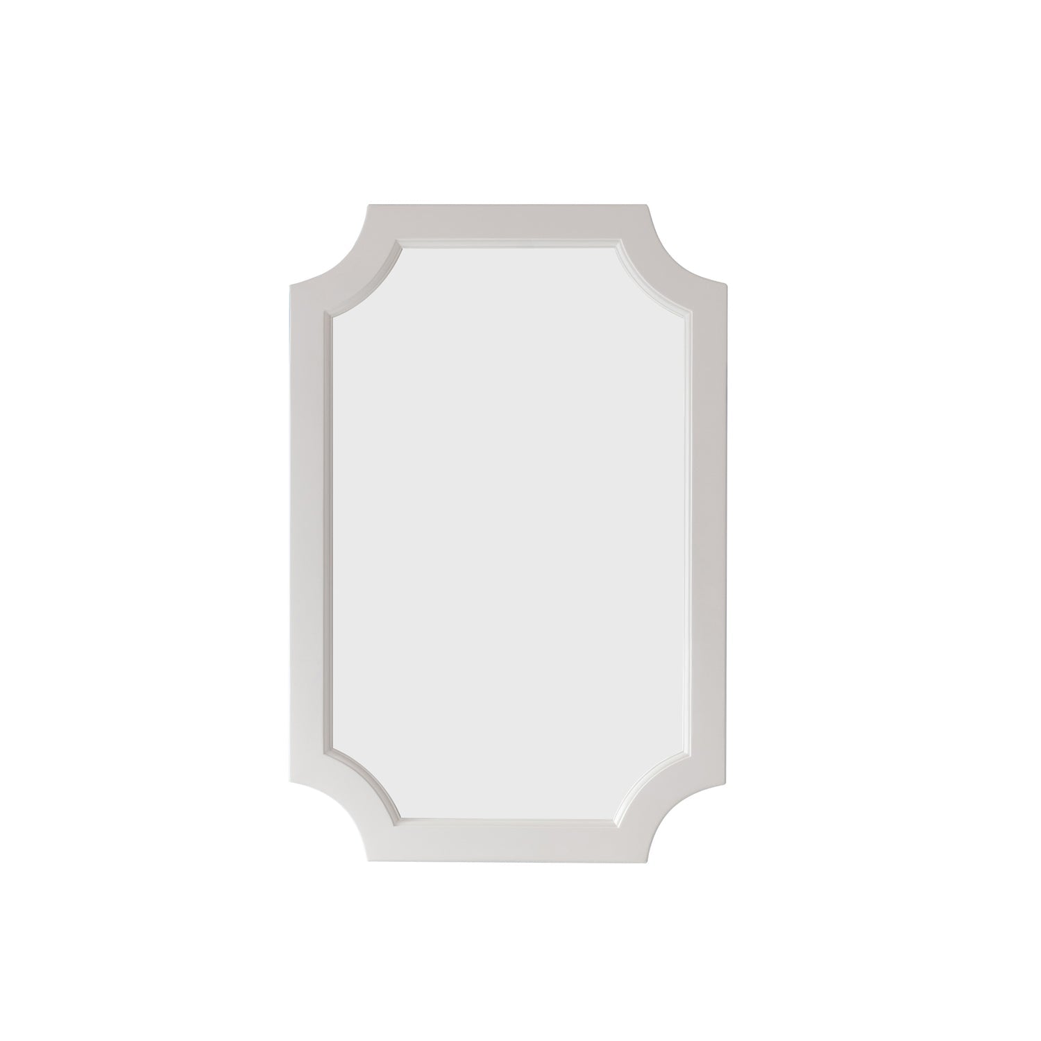 Vinnova Grossetto 24" Irregular Farmhouse Bathroom / Vanity framed Wall Mounted Mirror in Paris Grey