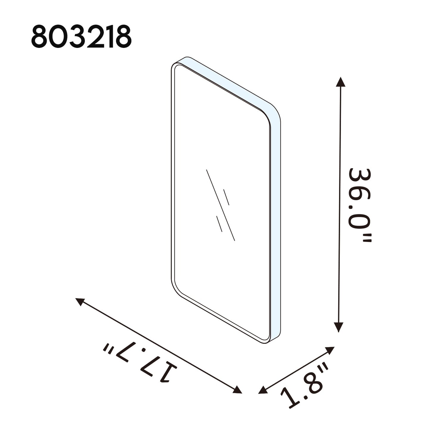 Mutriku 18 in. W x 36 in. H Rectangle Metal Wall Mirror in Brushed Gold