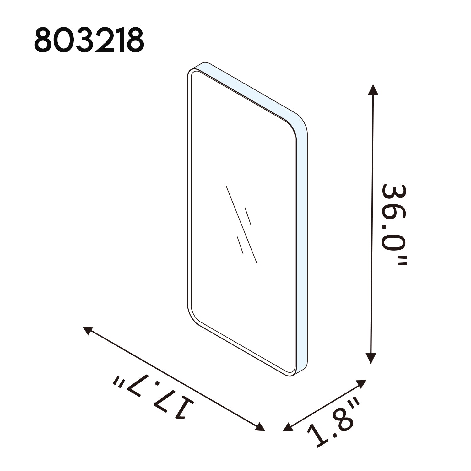 Mutriku 18 in. W x 36 in. H Rectangle Metal Wall Mirror in Brushed Gold