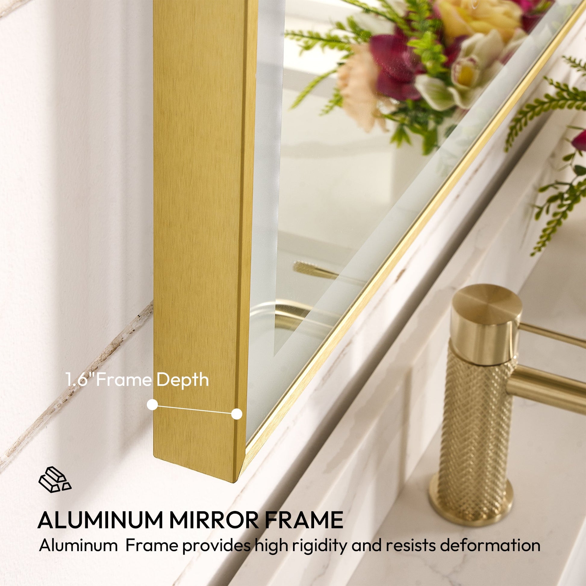 Estartit 24 in. W x 40 in. H Oval Metal Wall Mirror