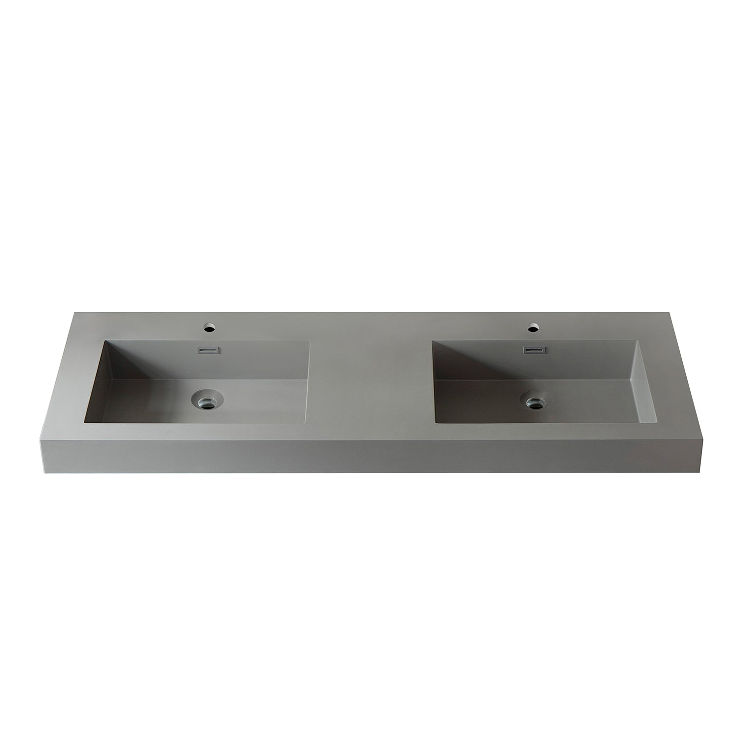 Ablitas Square Grey Finish Composite Granite Stone Vessel Bathroom Vanity Sink
