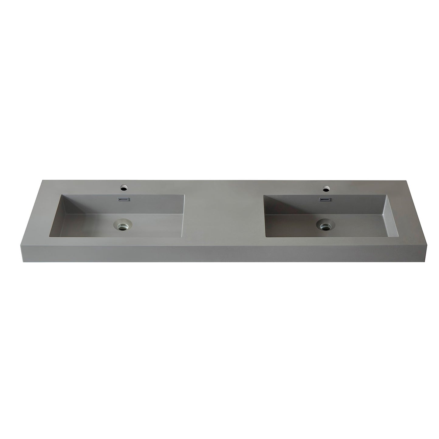 Ablitas Square Grey Finish Composite Granite Stone Vessel Bathroom Vanity Sink