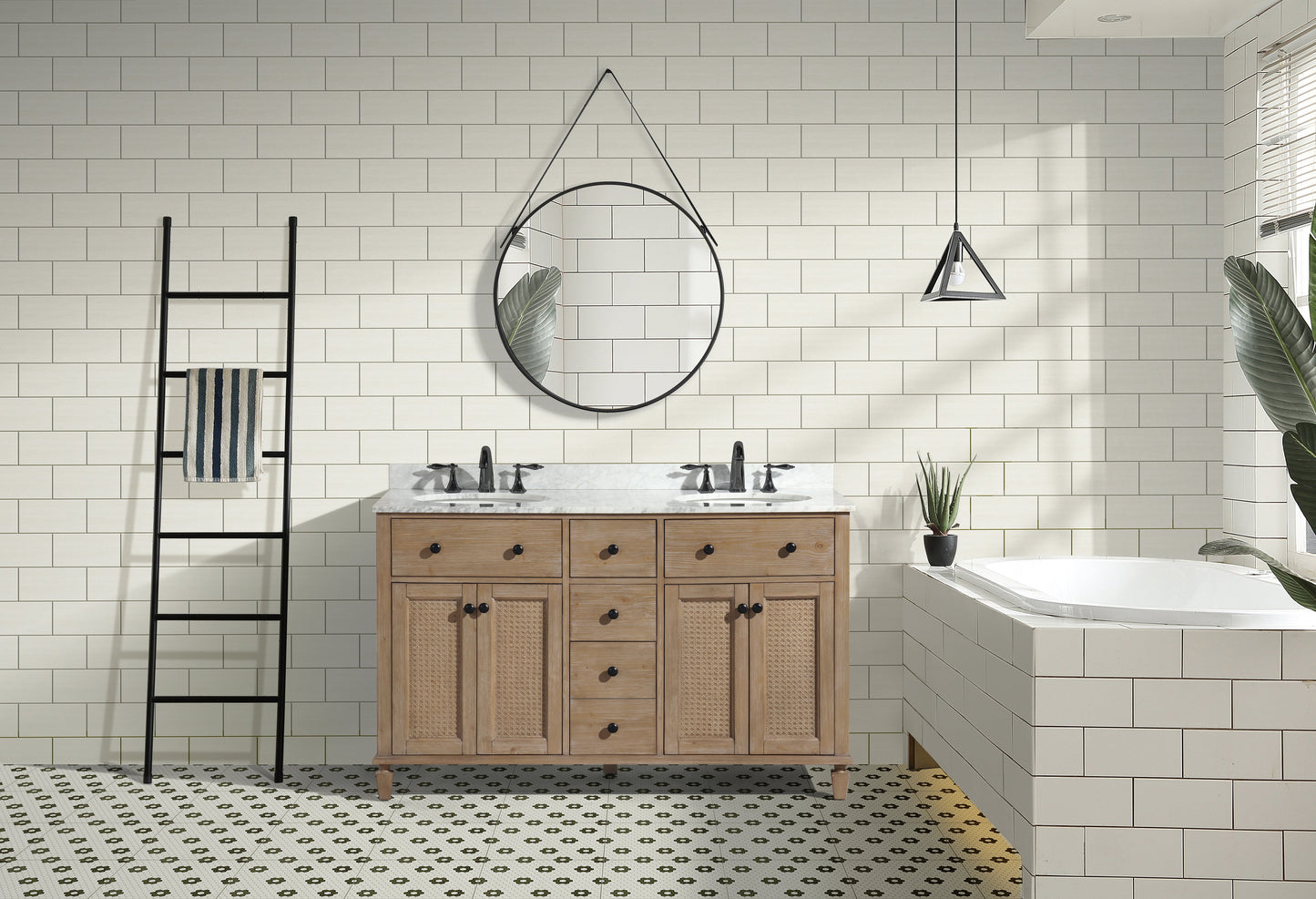 Annie 55" Bathroom Vanity Weathered Fir