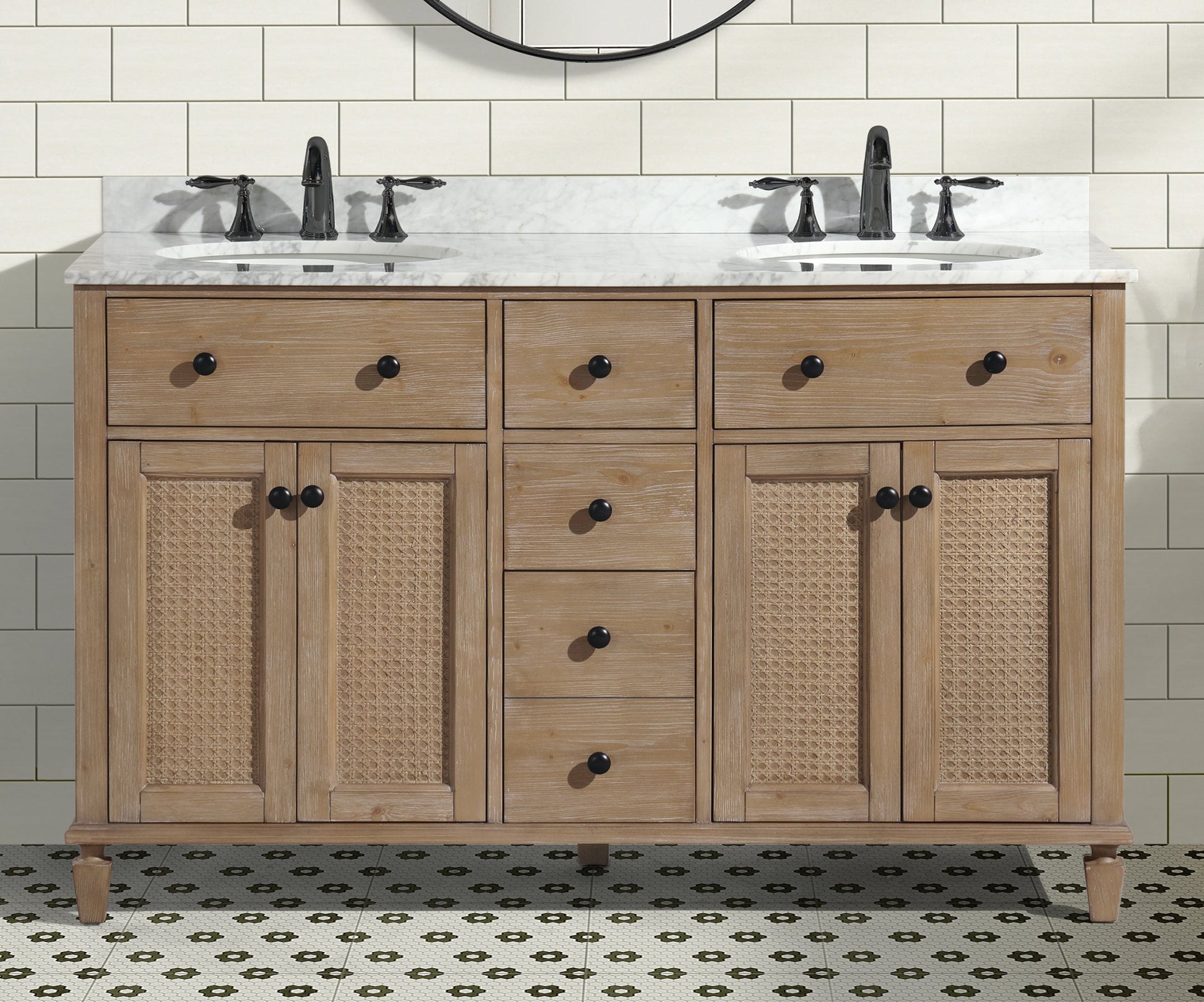 Annie 55" Bathroom Vanity Weathered Fir