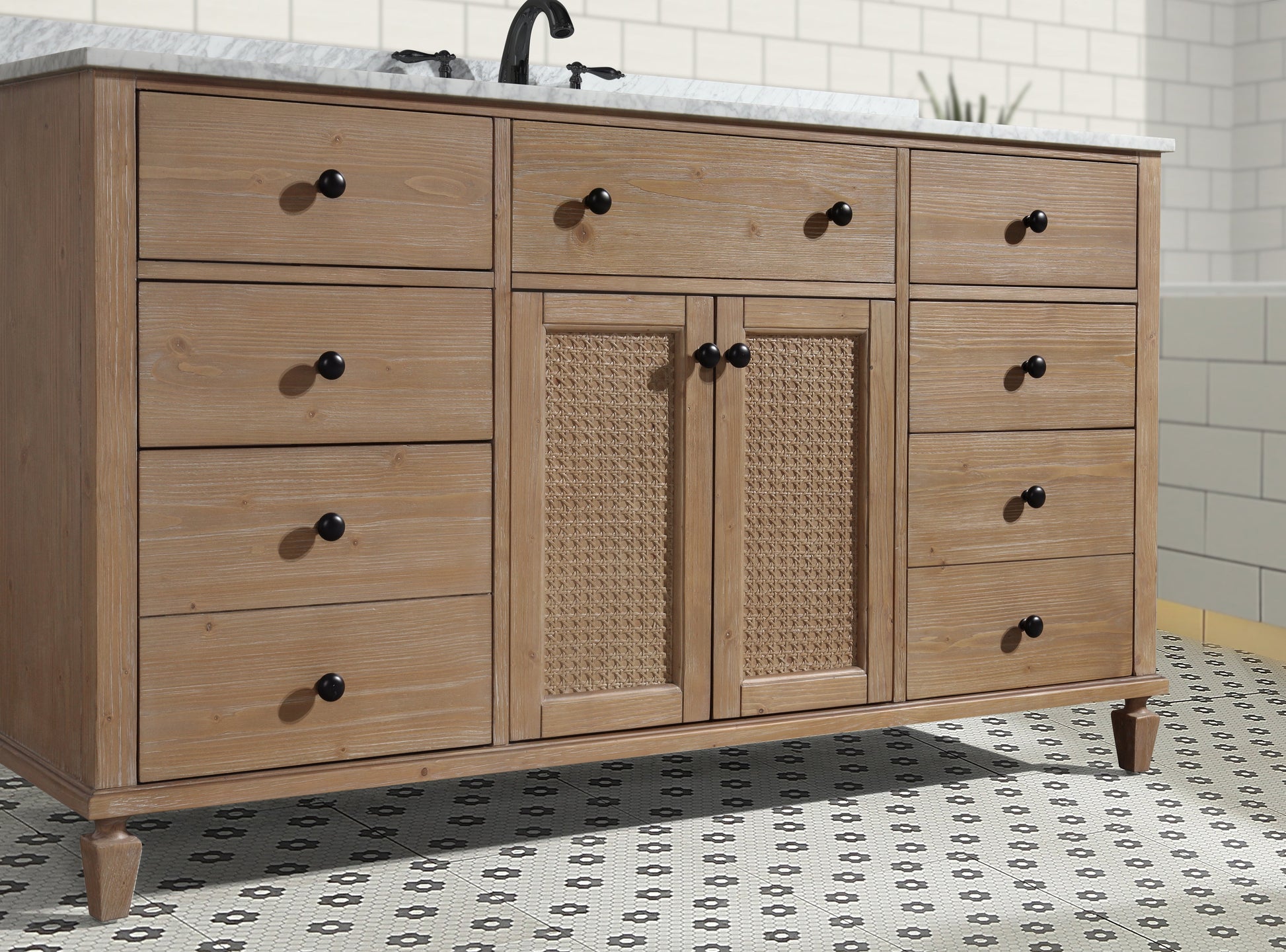 Annie 60" Bathroom Vanity Weathered Fir