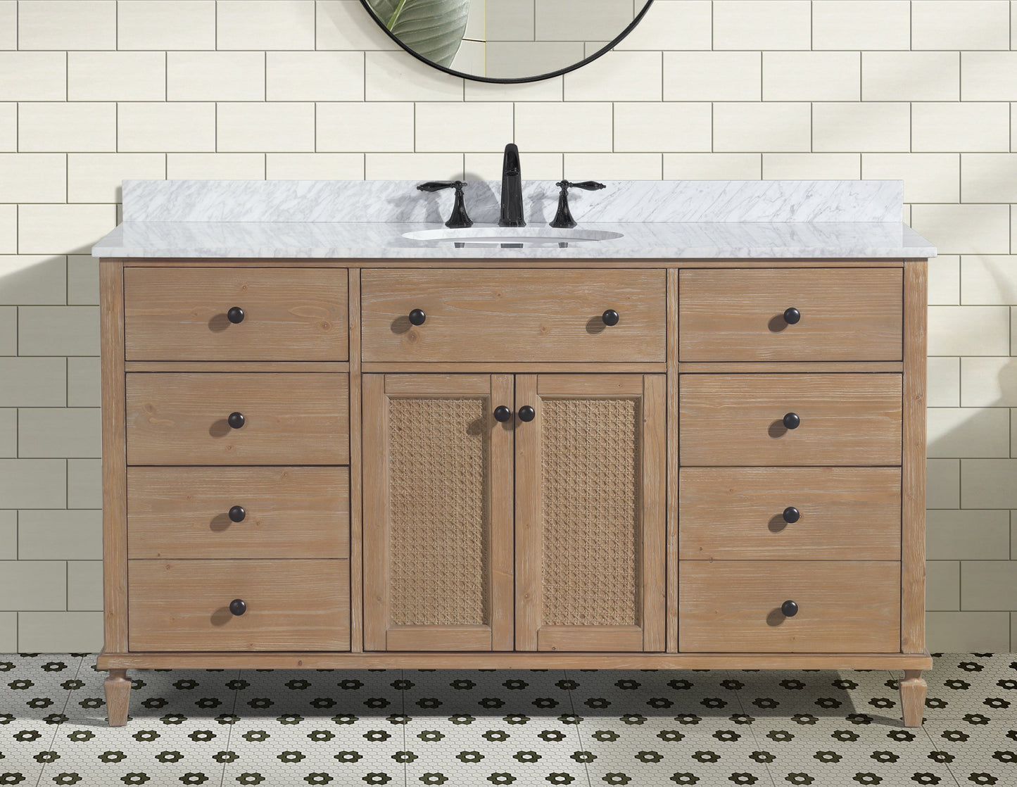 Annie 60" Bathroom Vanity Weathered Fir