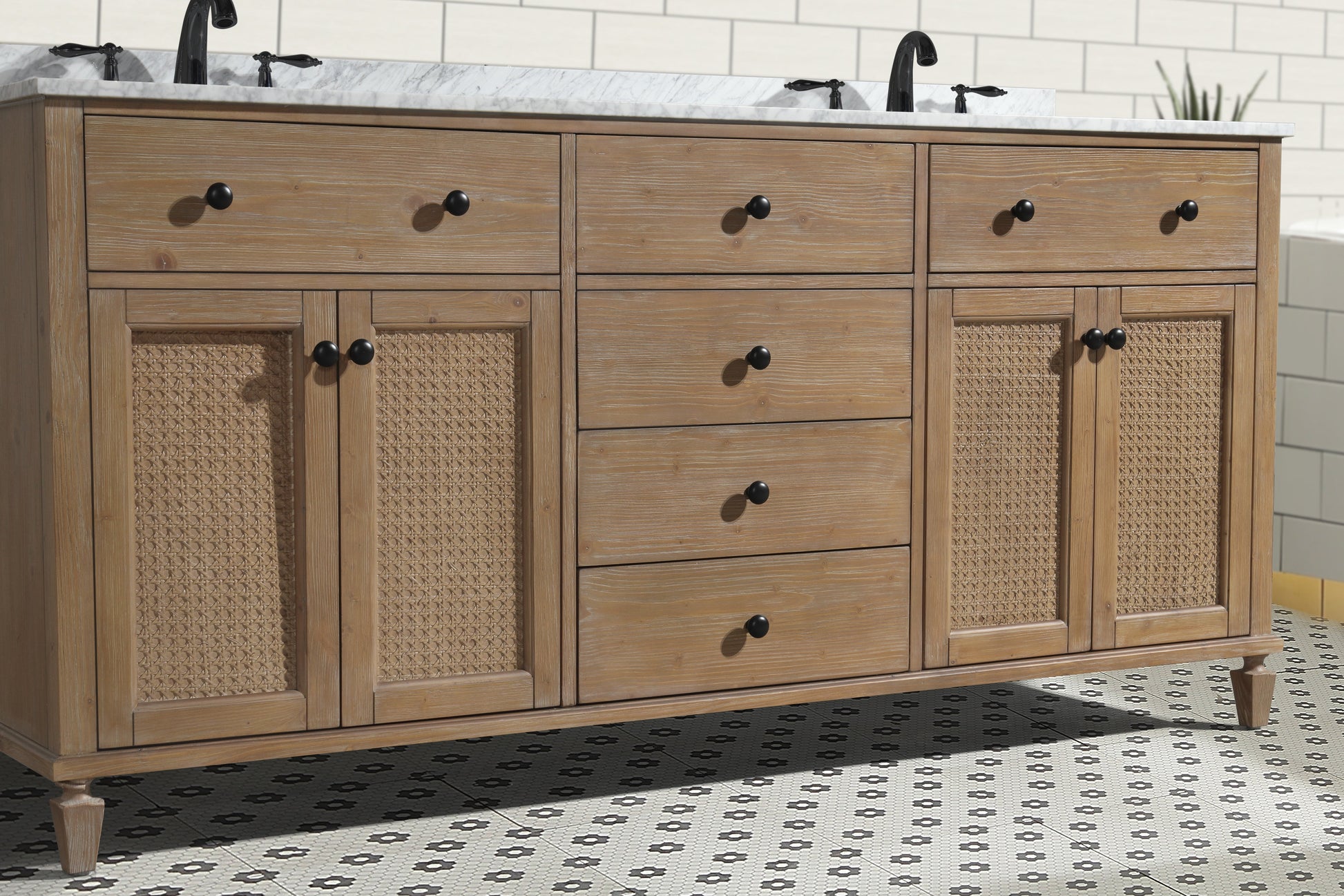 Annie 72" Bathroom Vanity Weathered Fir