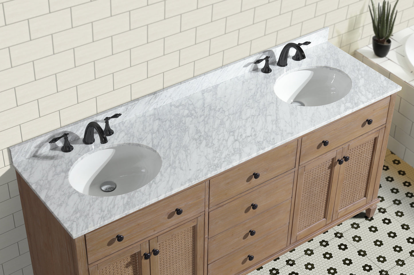 Annie 72" Bathroom Vanity Weathered Fir