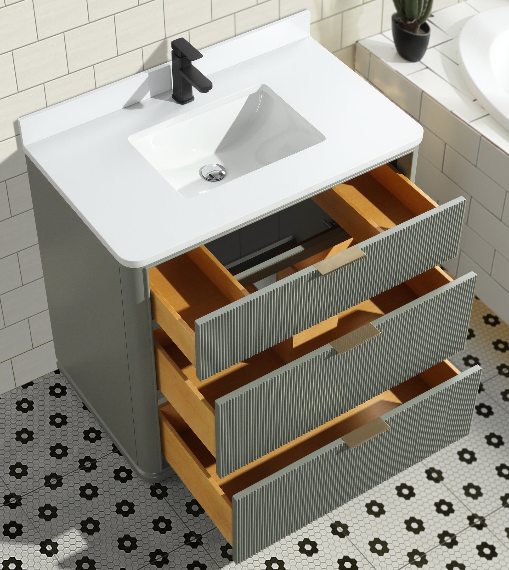 Aria 36" Bathroom Vanity in Sage