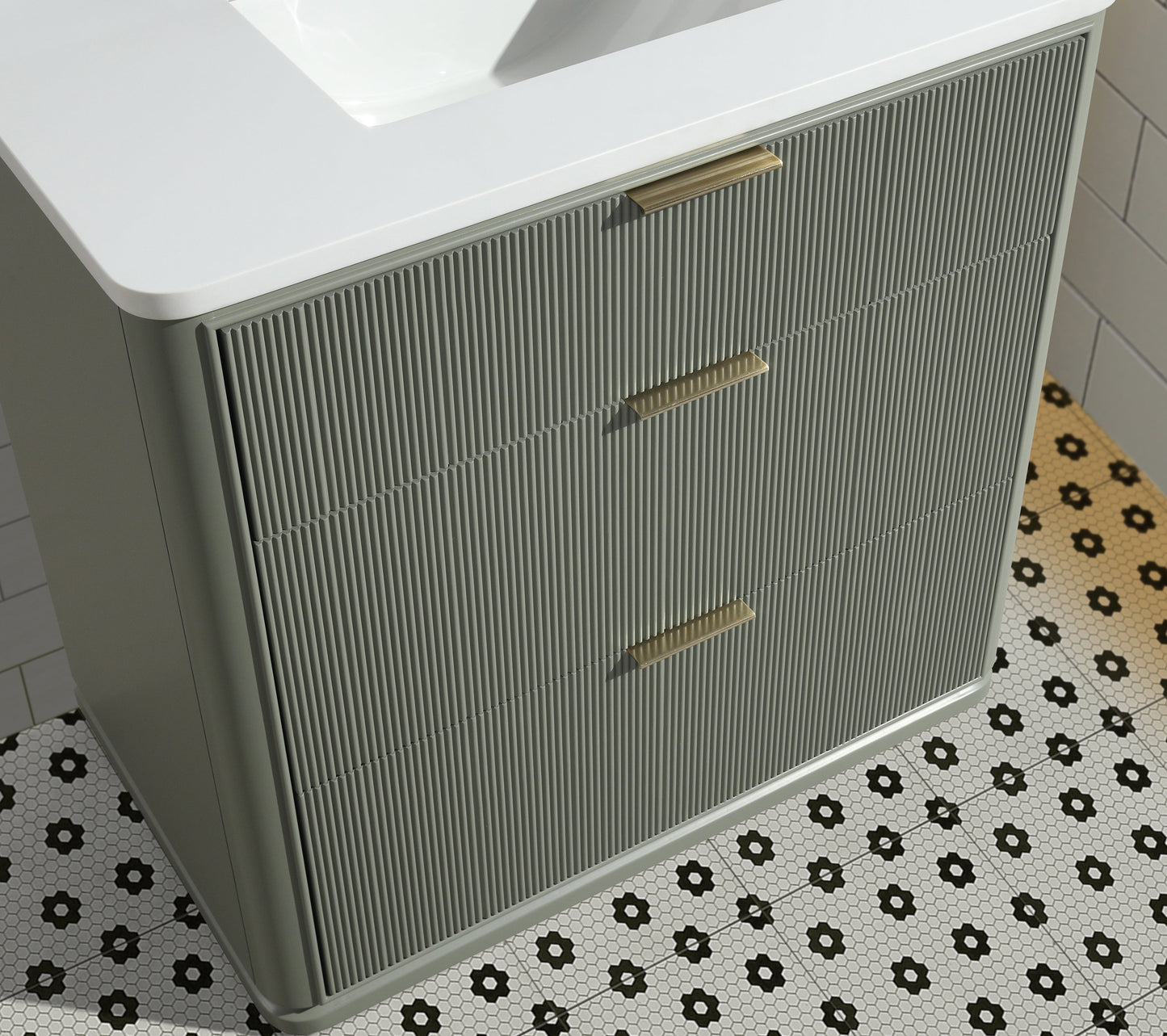 Aria 36" Bathroom Vanity in Sage