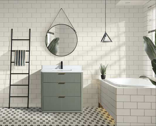 Aria 36" Bathroom Vanity in Sage