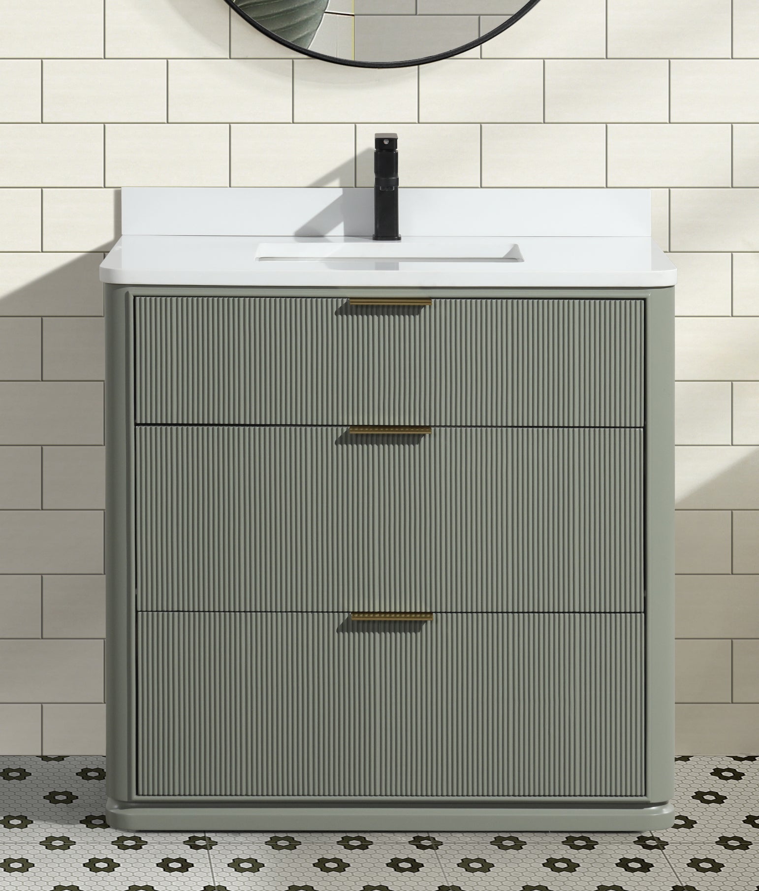 Aria 36" Bathroom Vanity in Sage