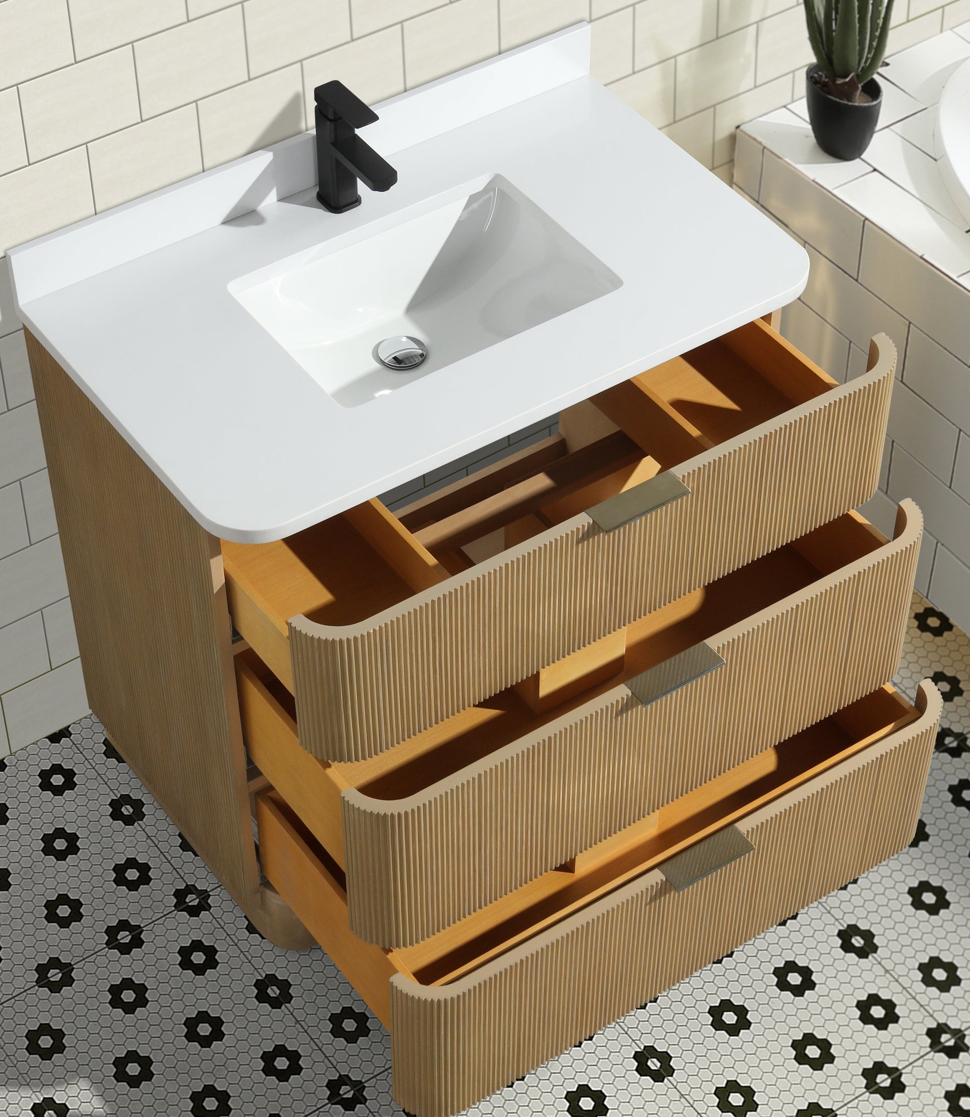 Calamigo 36" Bathroom Vanity Oak