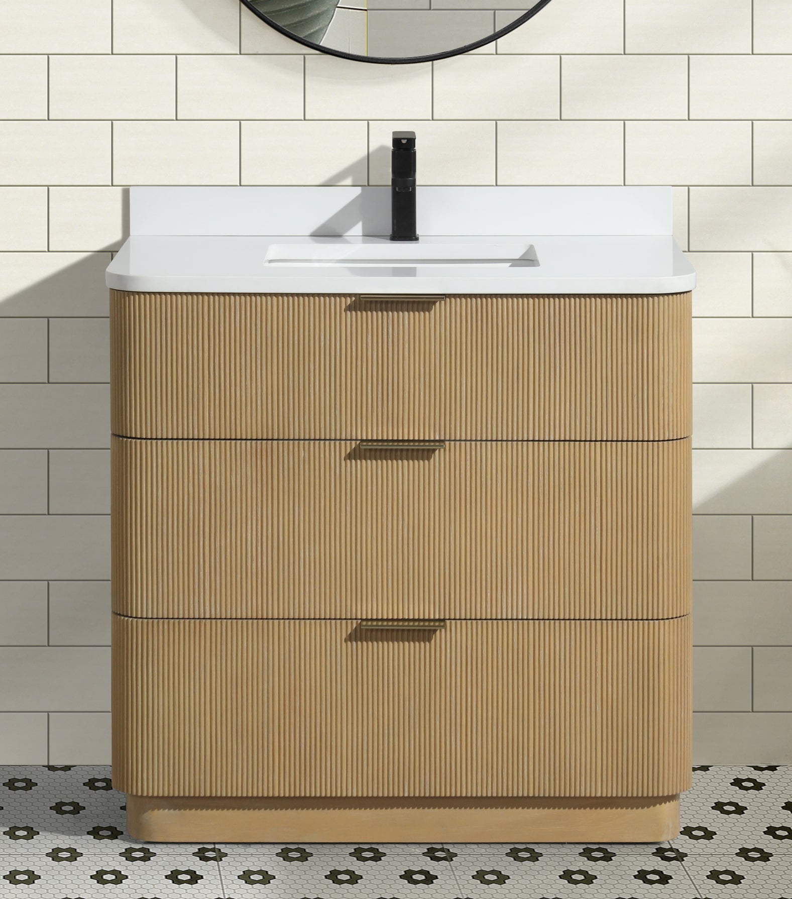 Calamigo 36" Bathroom Vanity Oak