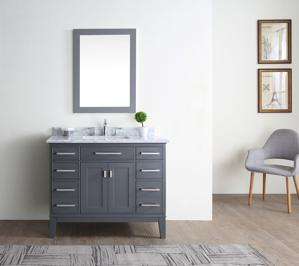 Danny 42" Bathroom Vanity Maple Grey