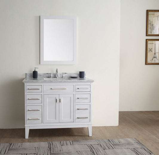 Danny 42" Bathroom Vanity White