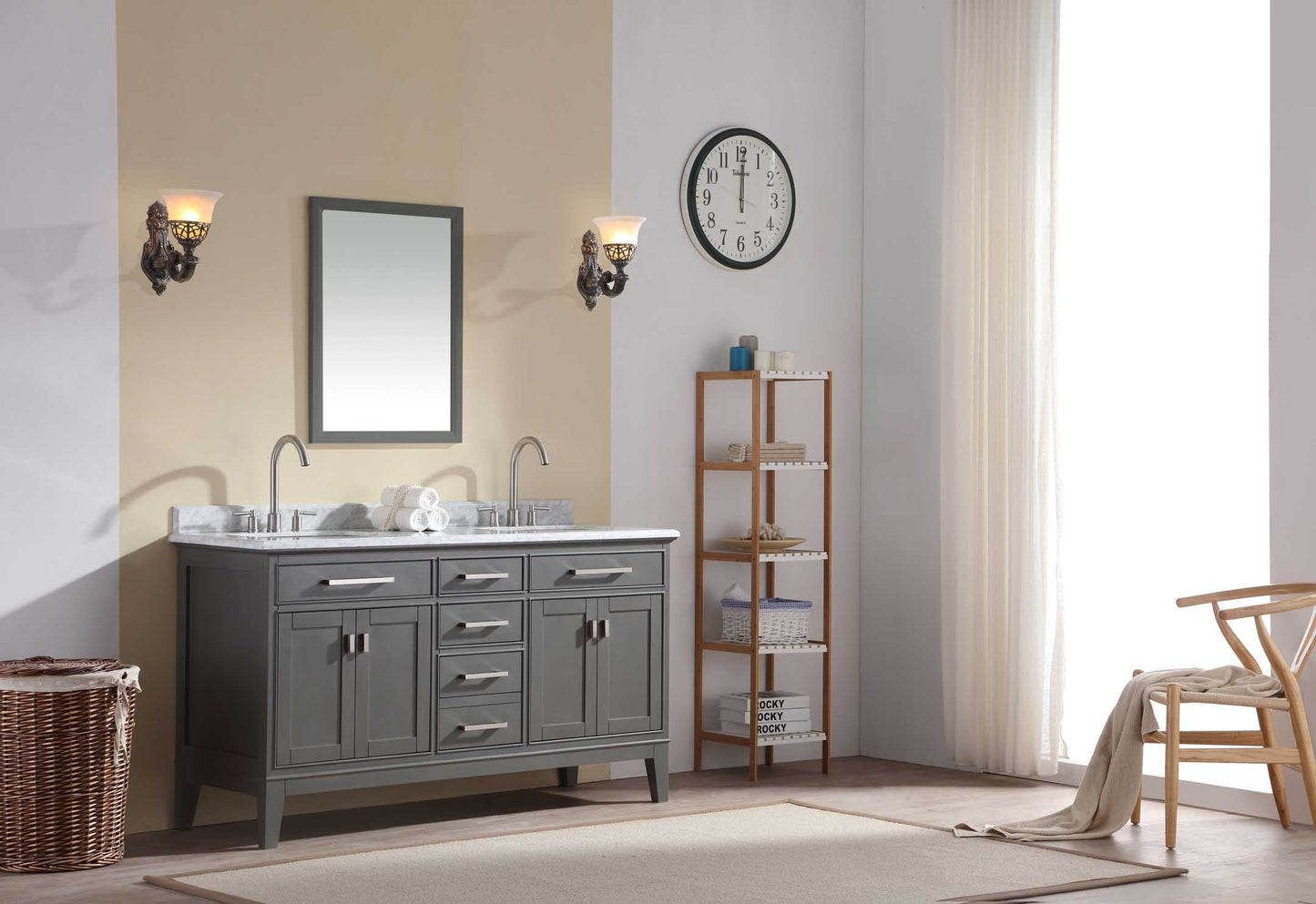 Danny 60" Bathroom Vanity Maple Grey