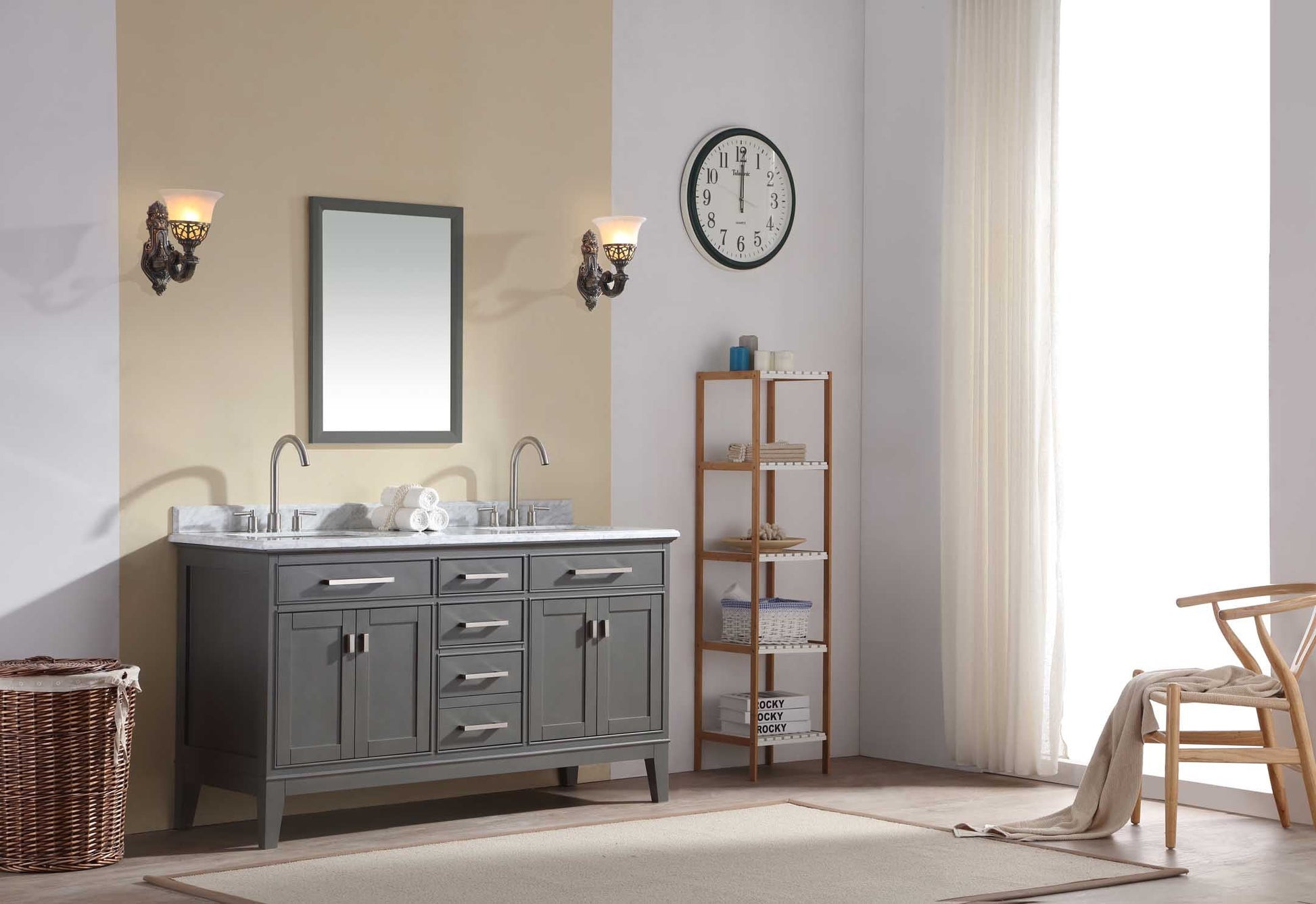 Danny 60" Bathroom Vanity Maple Grey