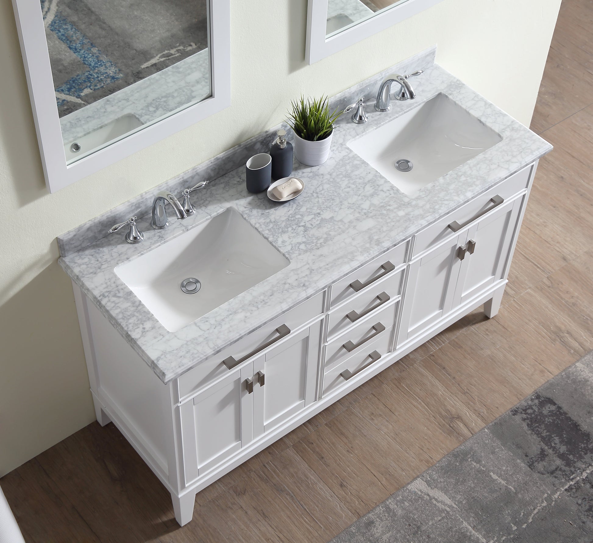 Danny 60" Bathroom Vanity White