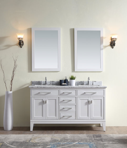 Danny 60" Bathroom Vanity White