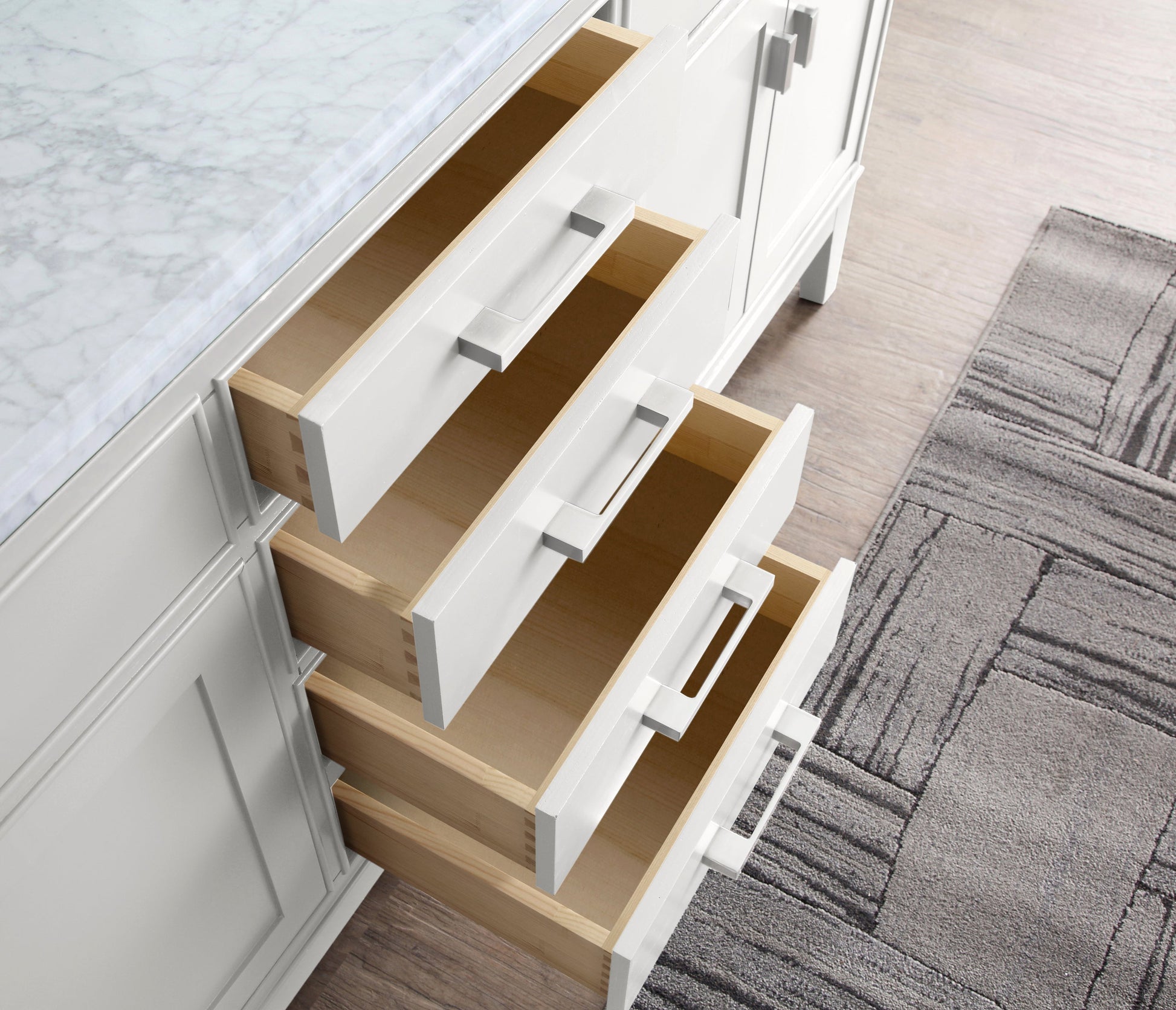 Danny 72" Bathroom Vanity White