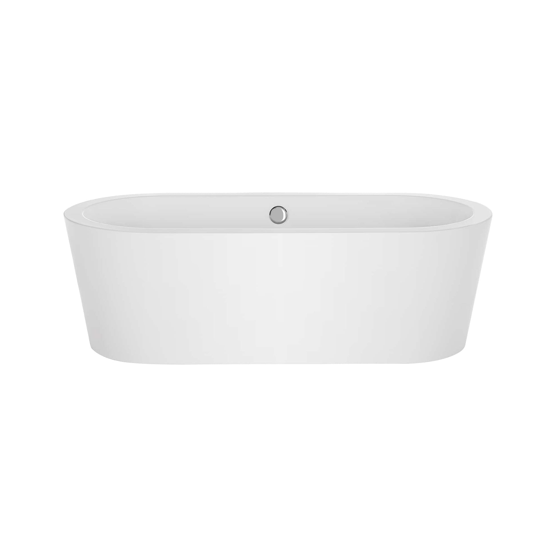 59" Freestanding Soaking Tub with Center Drain