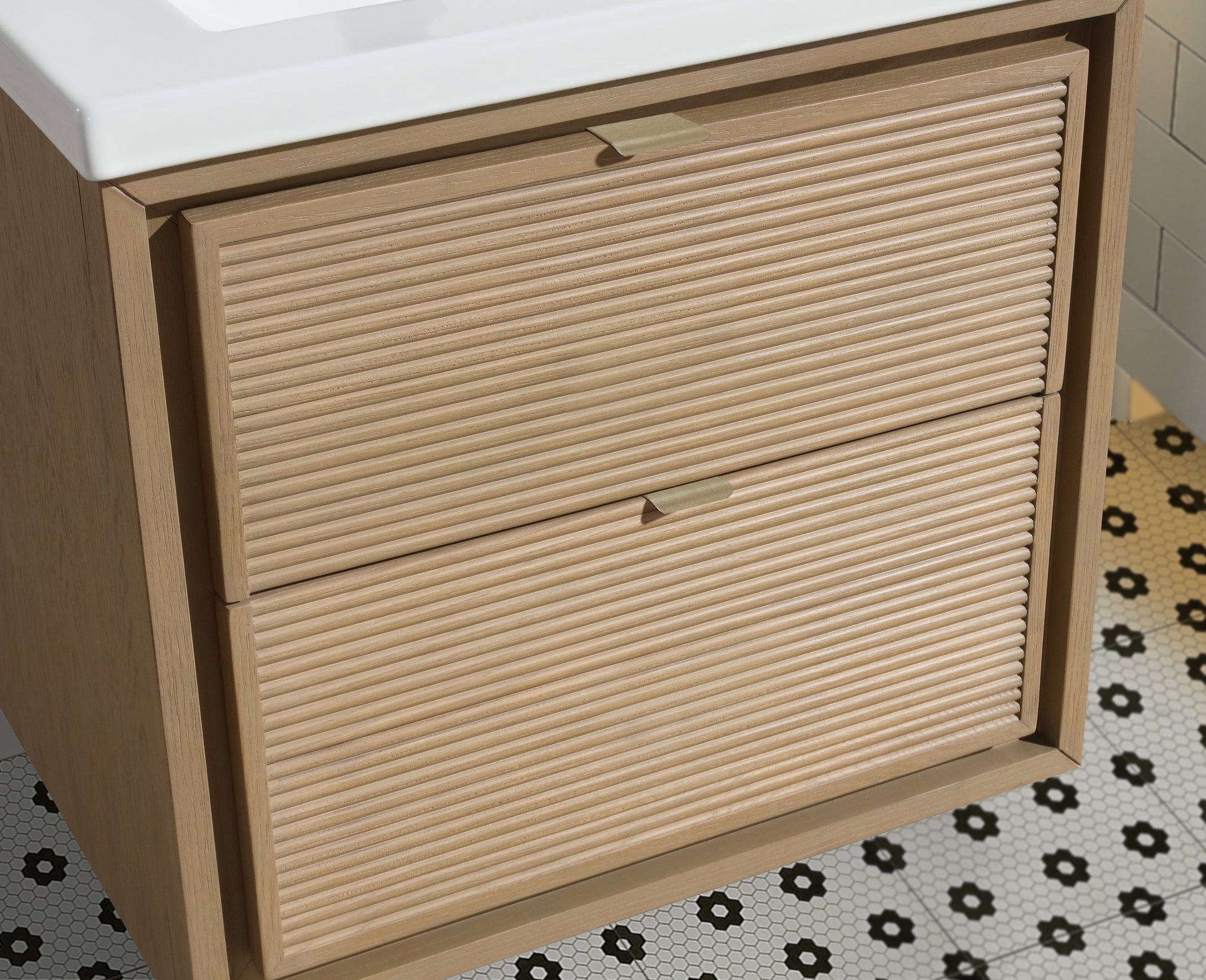Hermosa 24" Floating Bathroom Vanity Oak