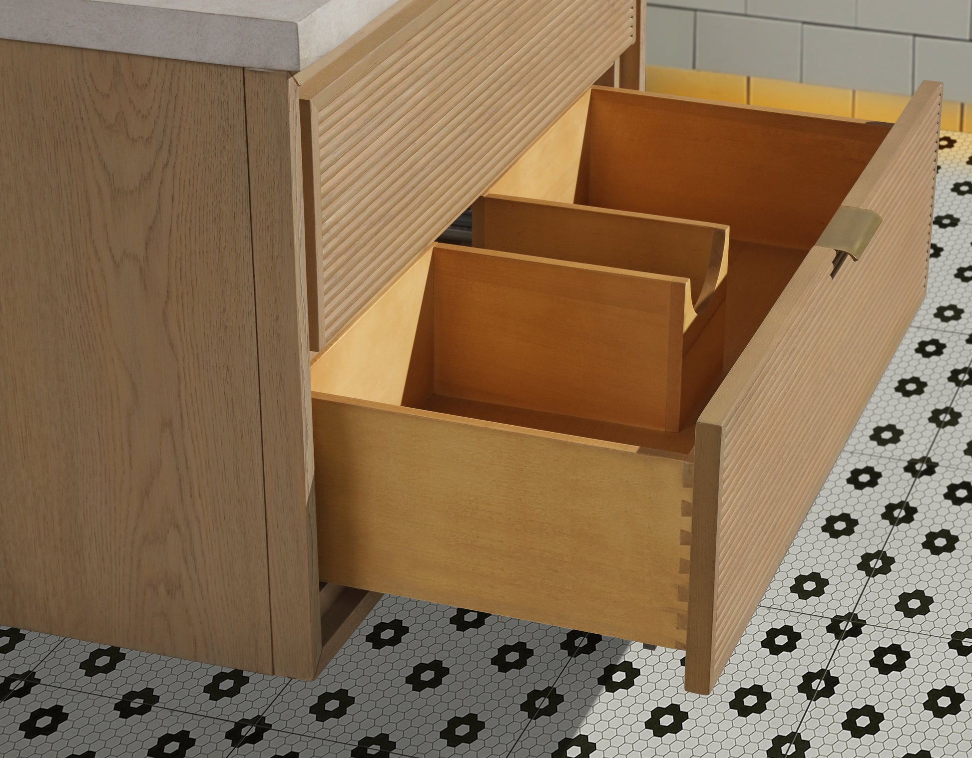 Hermosa 36" Floating Bathroom Vanity Oak