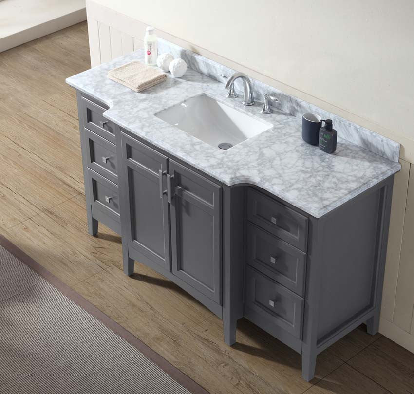 Luz 60" Bathroom Vanity Maple Grey