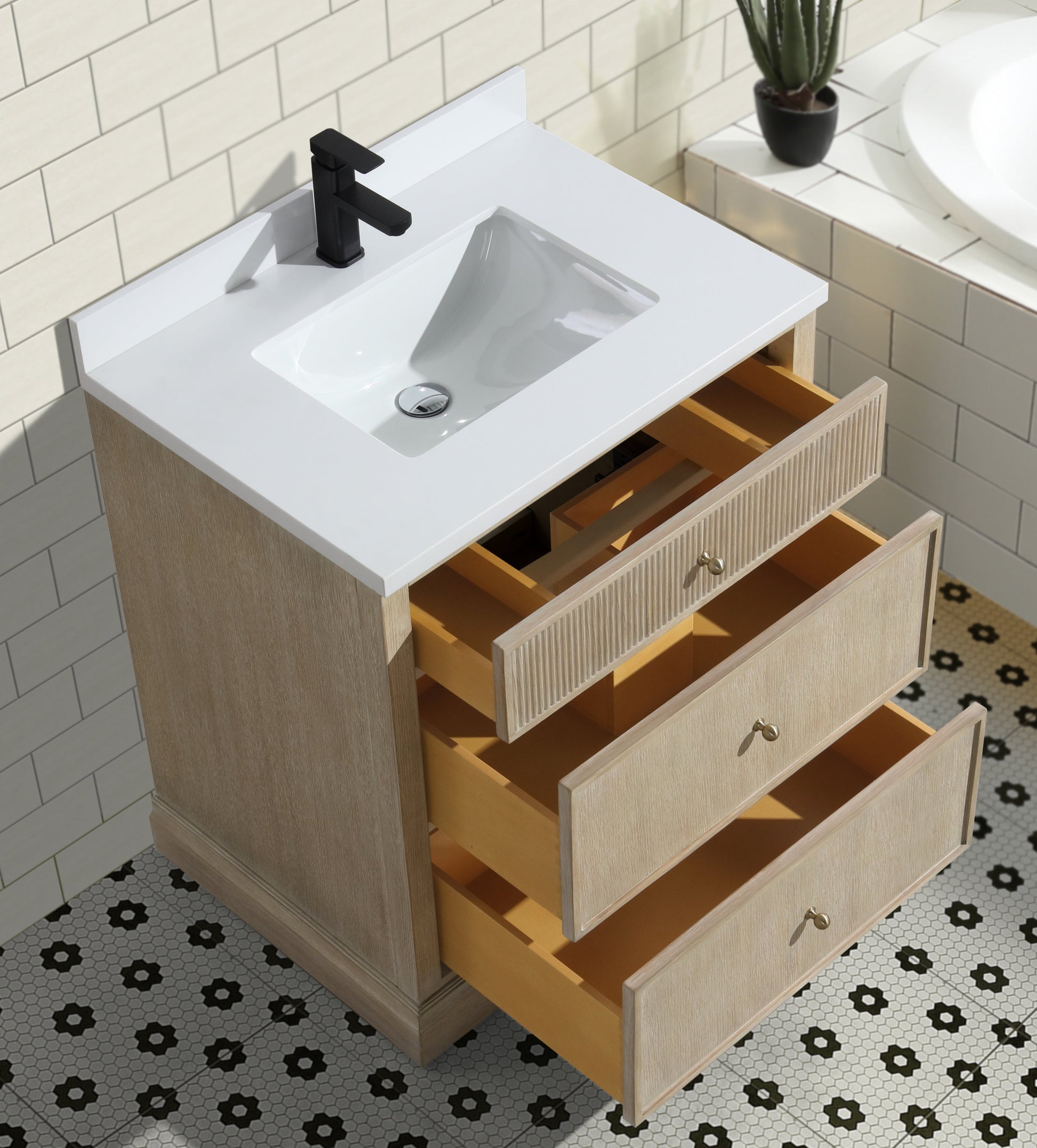 Redondo 30" Bathroom Vanity Ash Oak