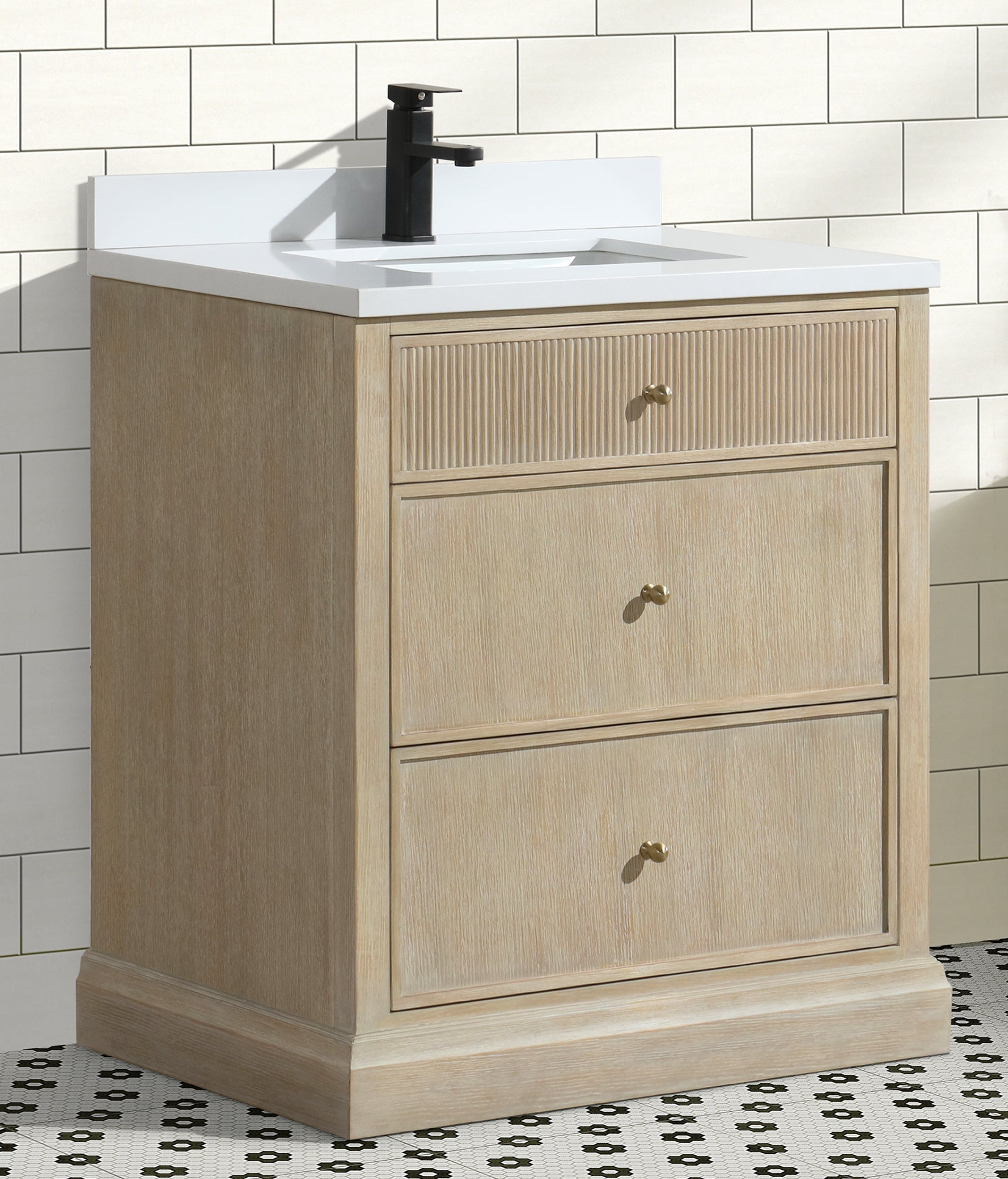 Redondo 30" Bathroom Vanity Ash Oak