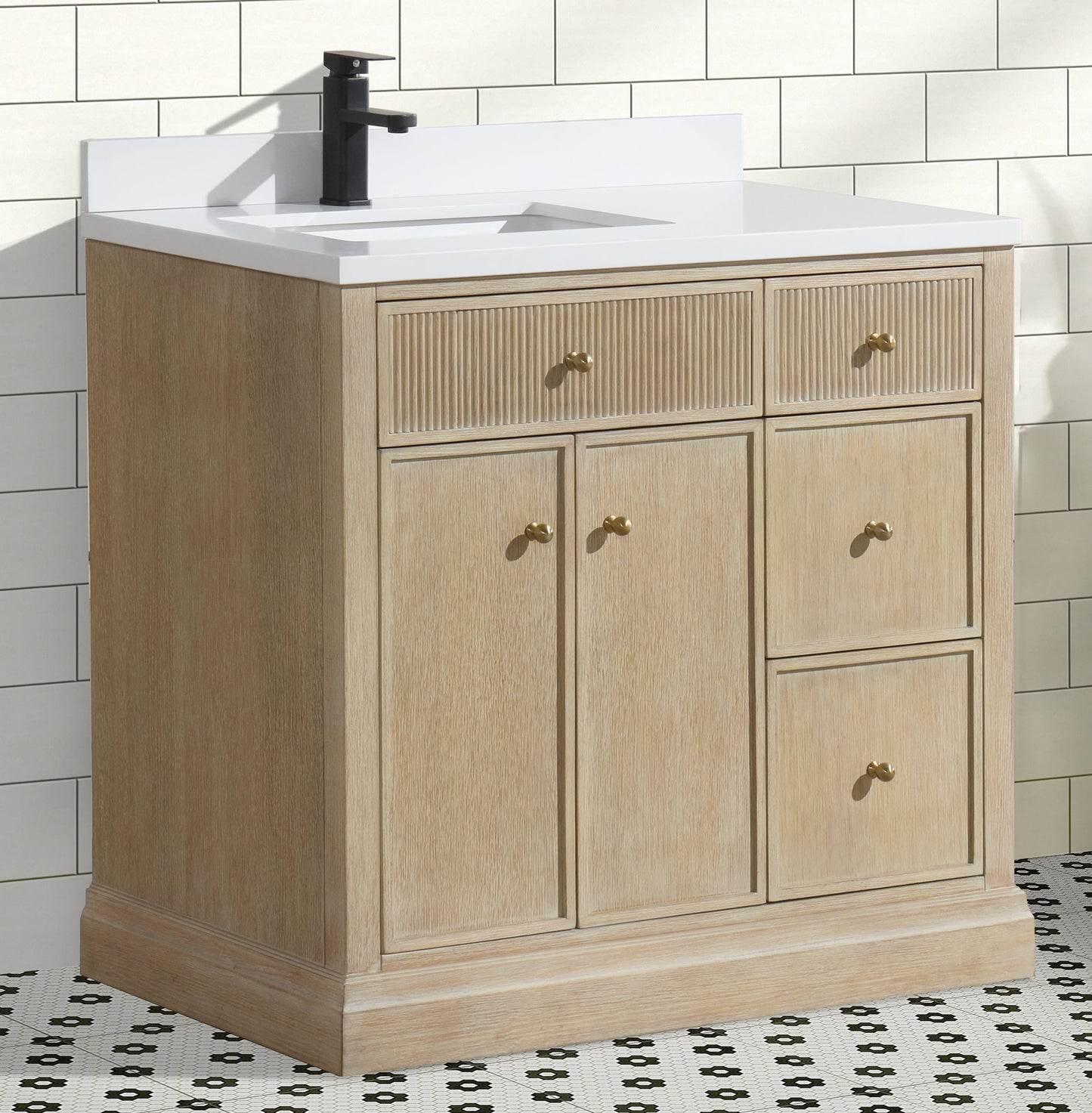 Redondo 36" Bathroom Vanity Ash Oak