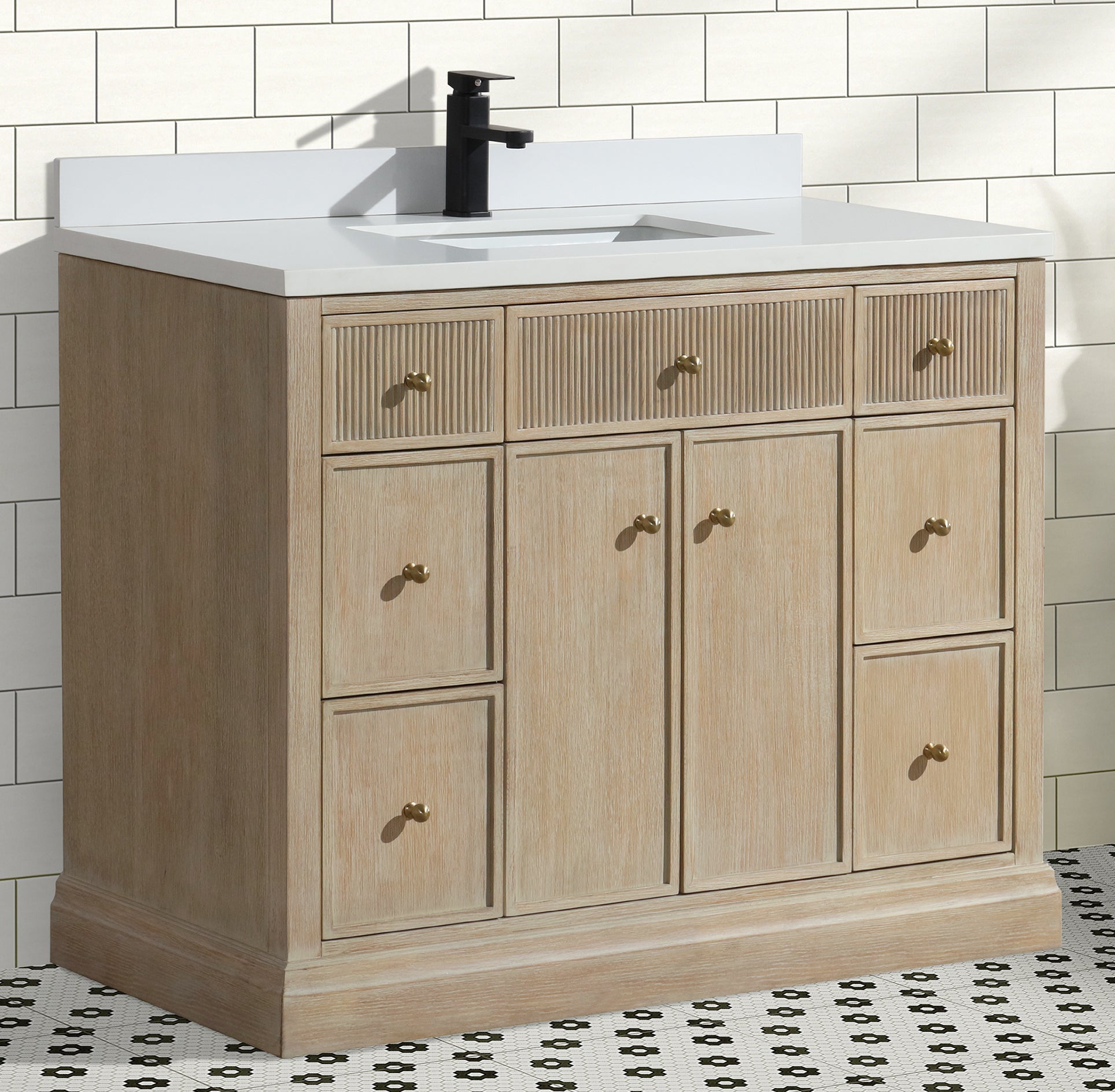 Redondo 42" Bathroom Vanity Ash Oak