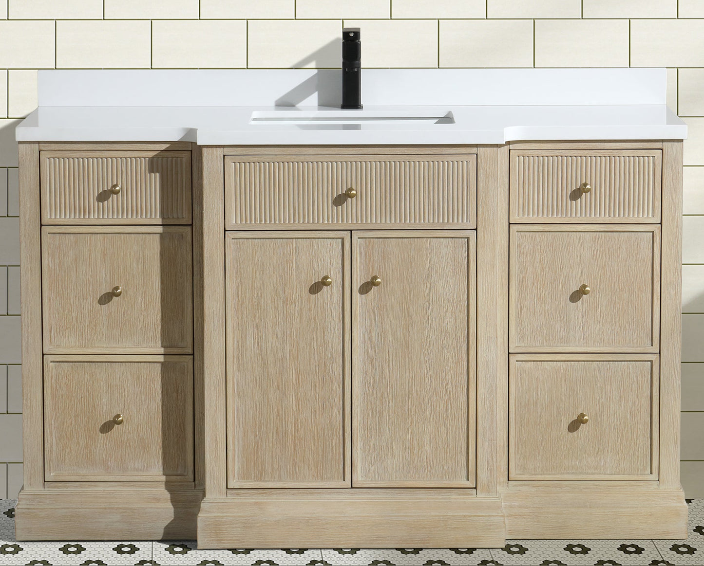 Redondo 55" Bathroom Vanity Ash Oak