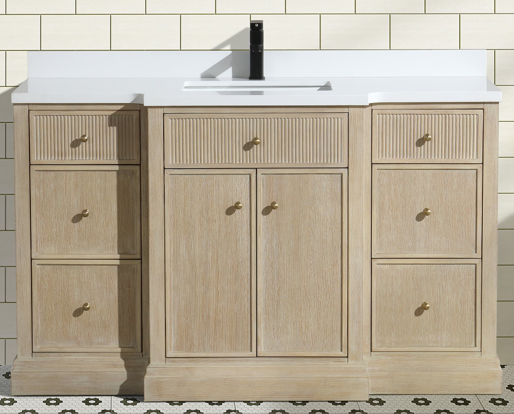 Redondo 55" Bathroom Vanity Ash Oak