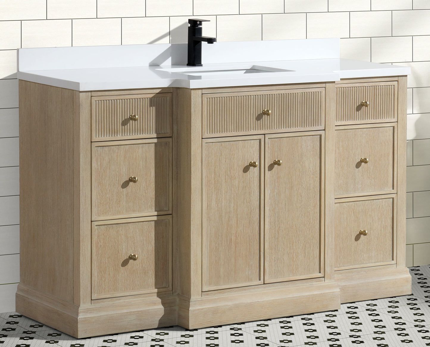 Redondo 55" Bathroom Vanity Ash Oak