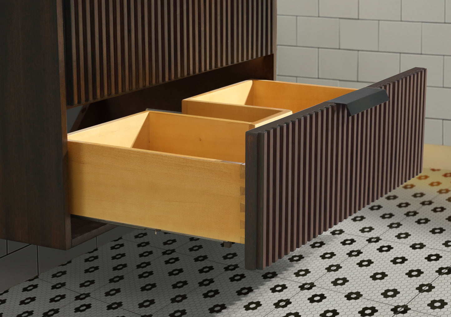 San Diego 30" Floating Bathroom Vanity Walnut