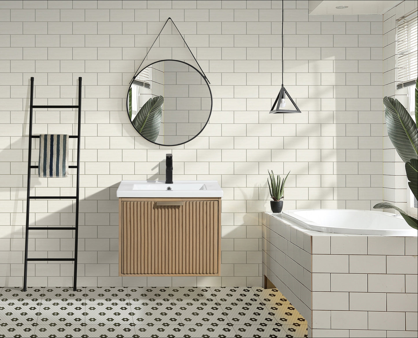 San Diego 24" Floating Bathroom Vanity Oak