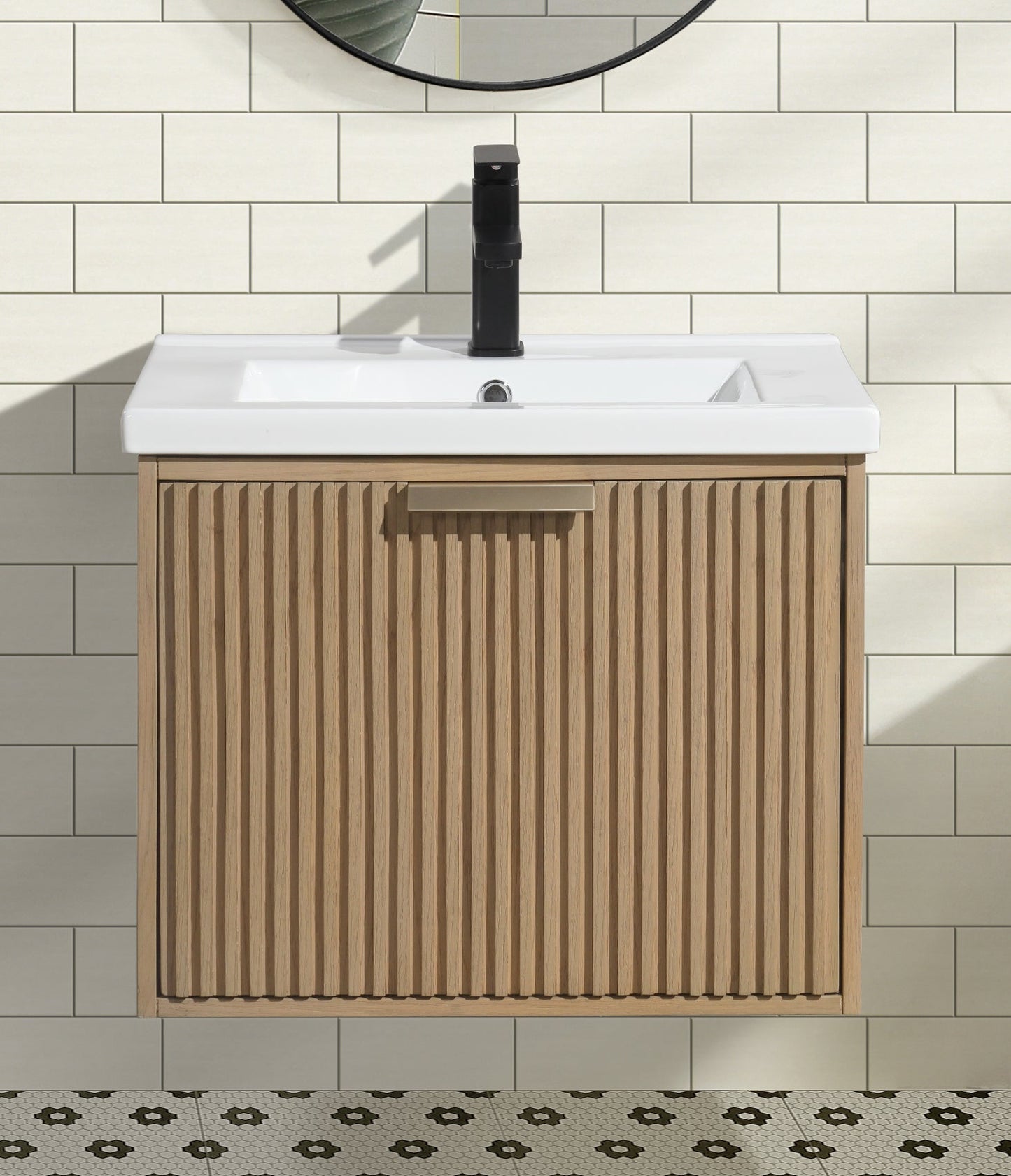 San Diego 24" Floating Bathroom Vanity Oak