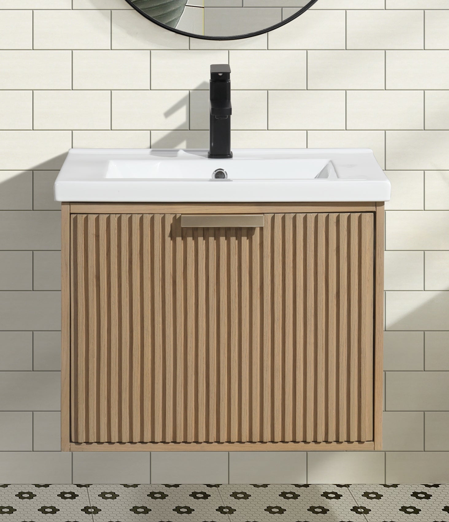 San Diego 24" Floating Bathroom Vanity Oak