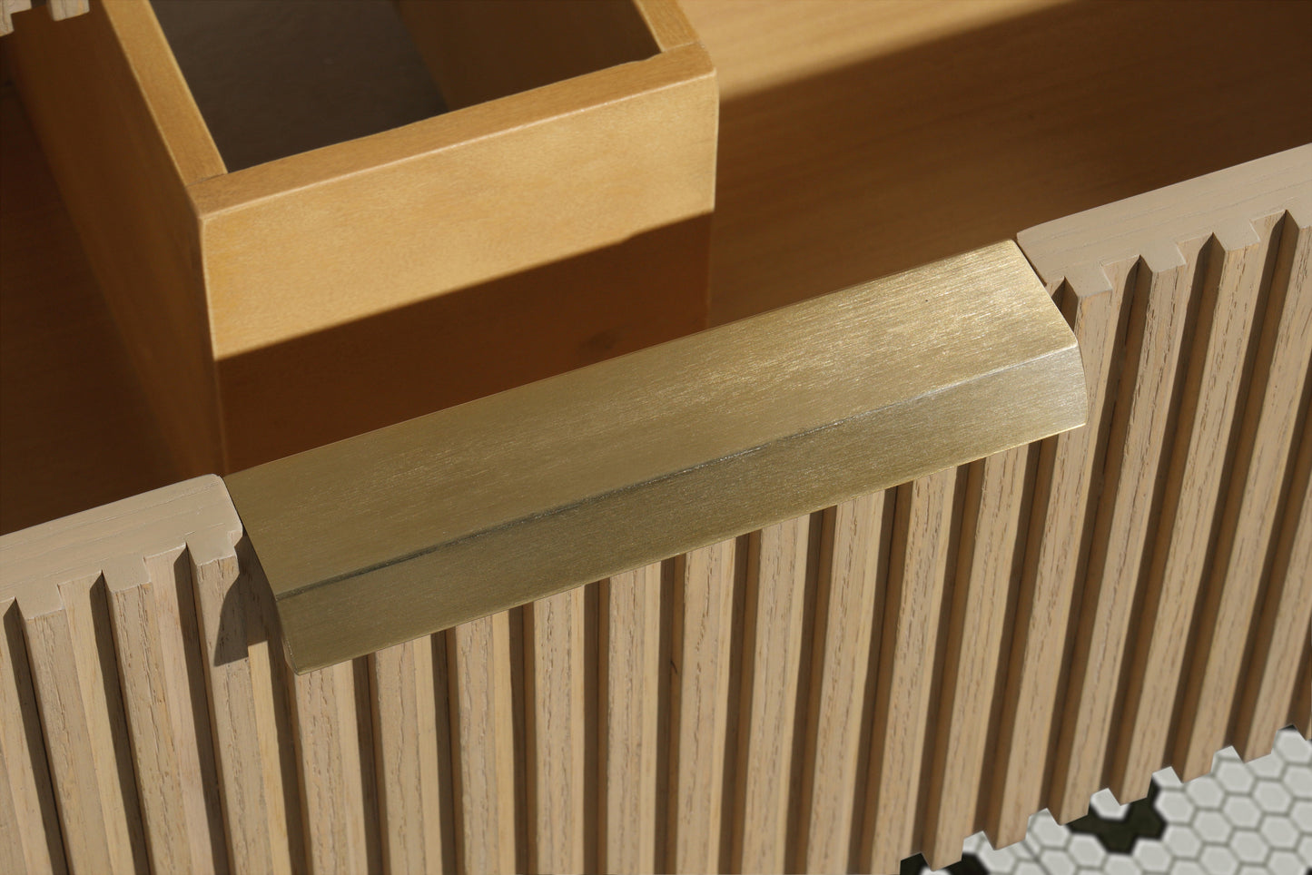 San Diego 36" Floating Bathroom Vanity Oak