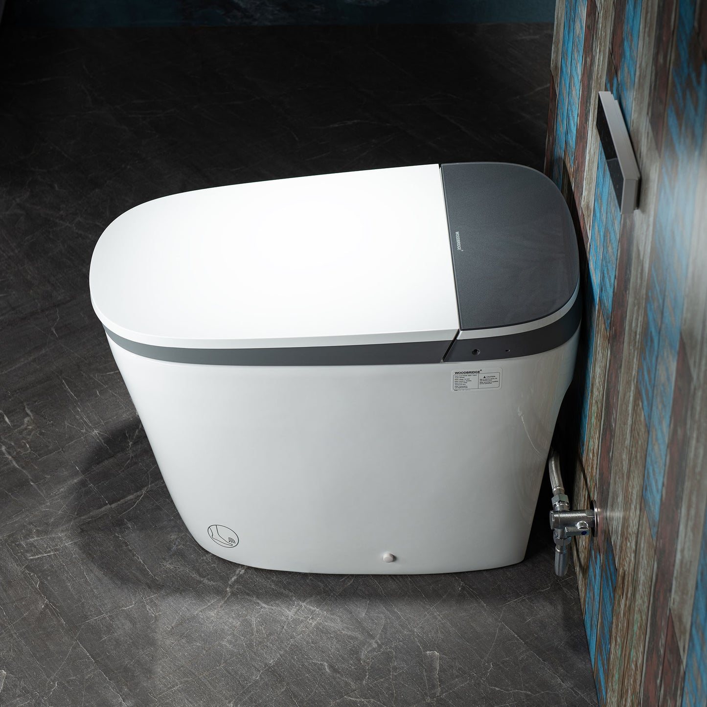 B0930S Smart Bidet Toilet,1.28 GPF Dua Flush, Auto Open & Close, Auto Flush,Foot Sensor, 1000 Gram MaP Flushing Score,Heated Seat, ADA Chair Height Design and Cleaning Foam Dispenser